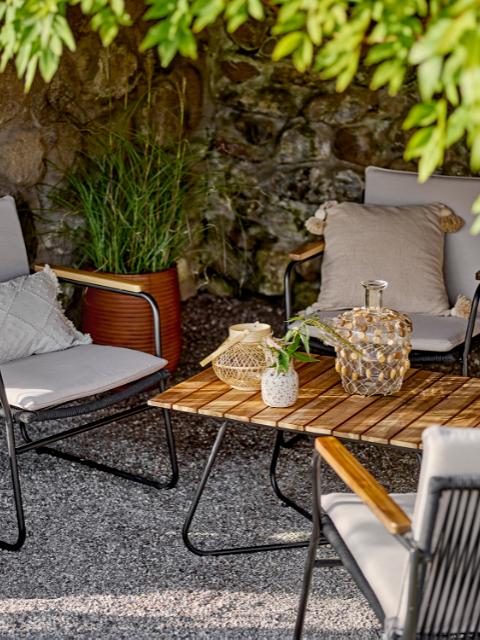 Hampton Lounge Chair, Black, Metal
