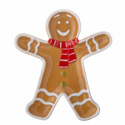 Ginnie Serving Plate, Brown, Ceramic