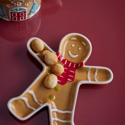 Ginnie Serving Plate, Brown, Ceramic