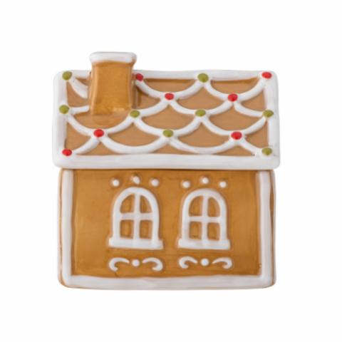 Ginnie Jar w/Lid & Spoon, Brown, Ceramic