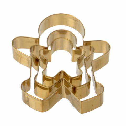 Cailie Cookie Cutter, Gold, Stainless Steel