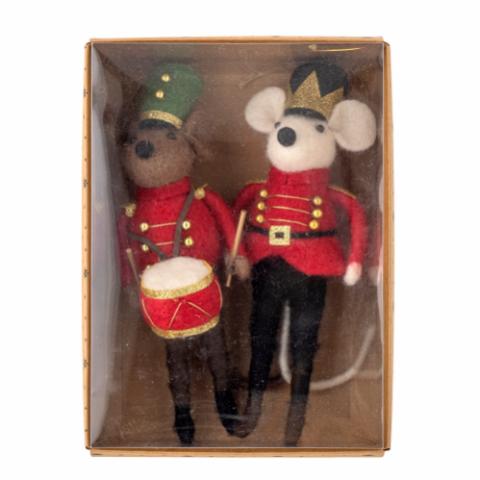 Peo Ornament, Red, Wool