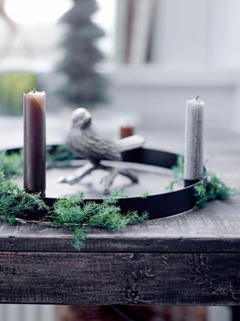 Kwelu Advent Candle Holder, Black, Metal