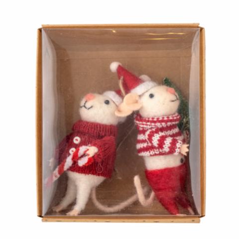 Peo Ornament, Red, Wool