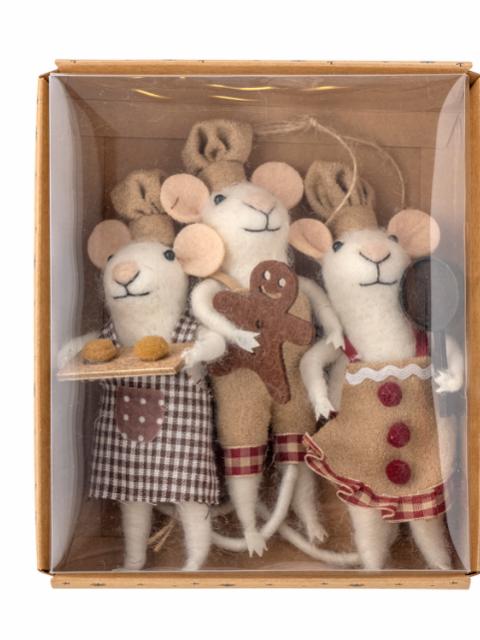 Peo Ornament, Brun, Uld