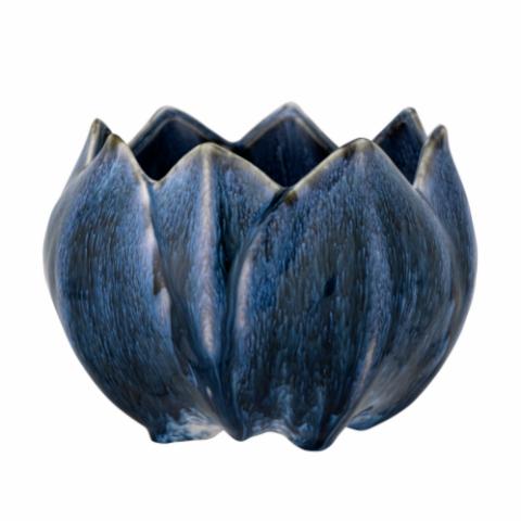 Bedour Flowerpot, Blue, Stoneware