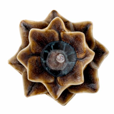Dinah Votive, Brown, Stoneware