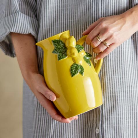 Limone Pichet, Jaune, Grès