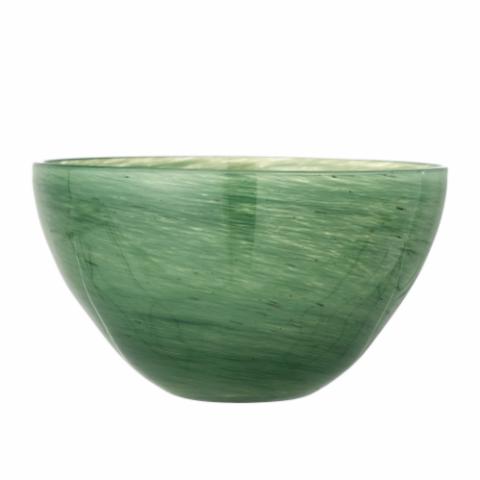 Esmaralda Bowl, Green, Glass