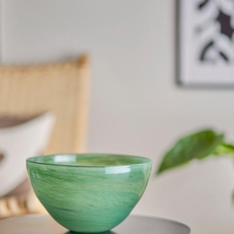 Esmaralda Skål, Grøn, Glas
