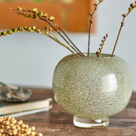 Saia Vase, Gold, Glas