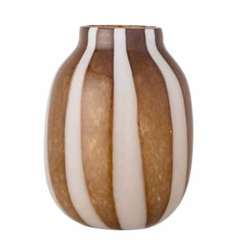 Mayah Vase, Braun, Glas