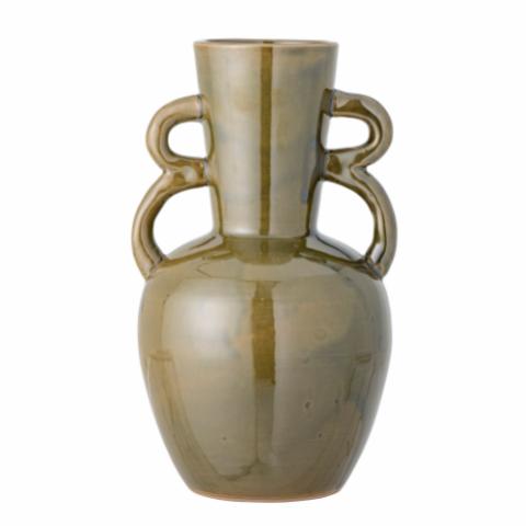 Oleander Vase, Green, Stoneware