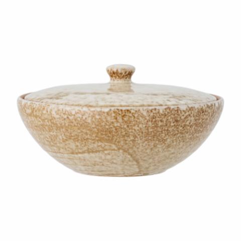 Rozalia Bowl w/Lid, Nature, Stoneware