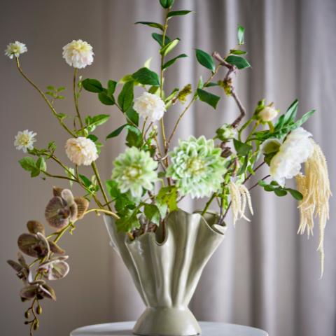 Plier Vase, Nature, Grès