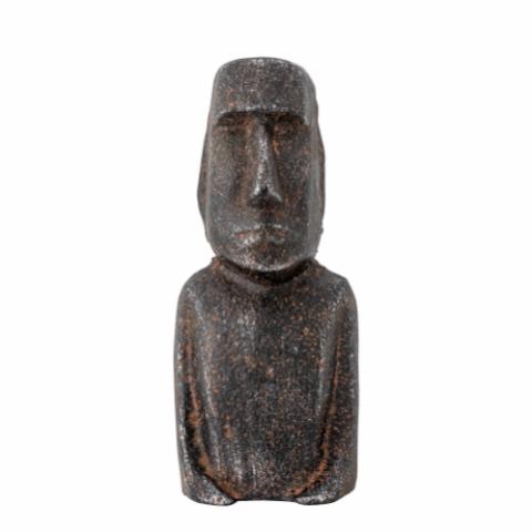 Moai Déco, Noir, Métal