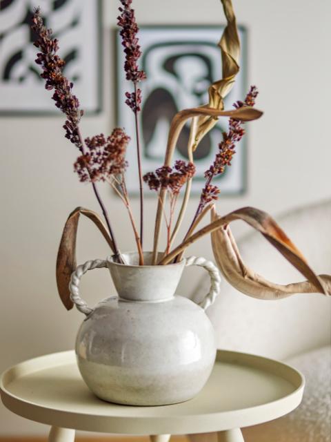 Semira Vase, White, Stoneware
