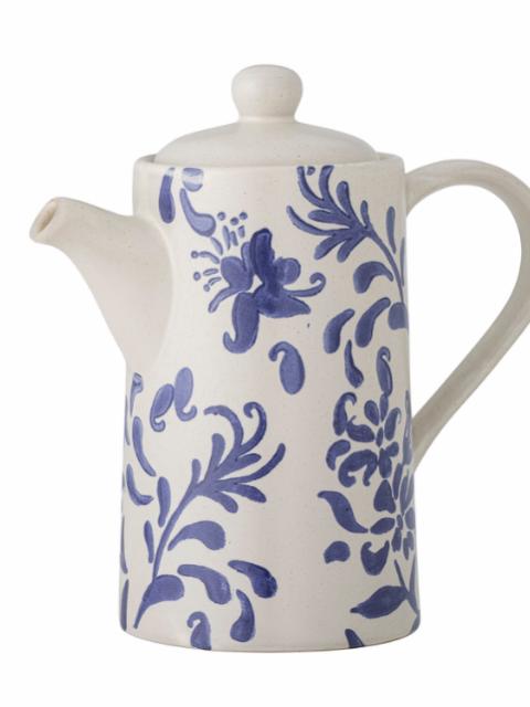 Petunia Teapot, Blue, Stoneware