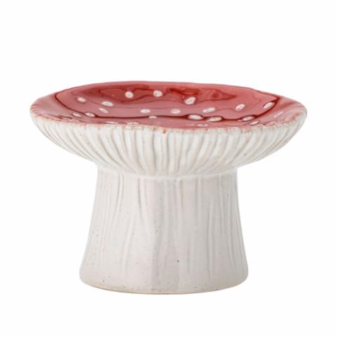 Sophine Pedestal Bowl, Red, Stoneware
