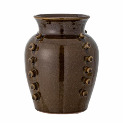 Hazis Deco Vase, Brown, Terracotta