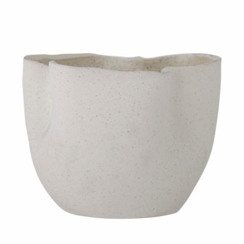 Sanam Flowerpot, White, Stoneware