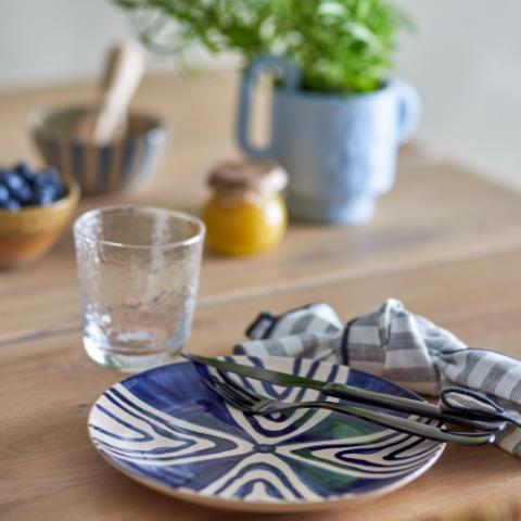 Shama Assiette, Blue, Grès