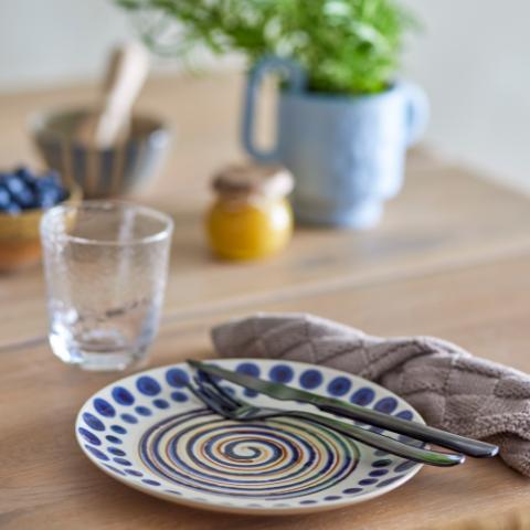 Shama Plate, Multi, Stoneware