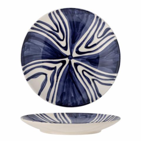 Shama Plate, Blue, Stoneware