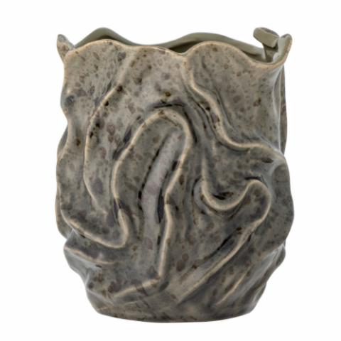 Soumia Deco Vase, Grey, Stoneware