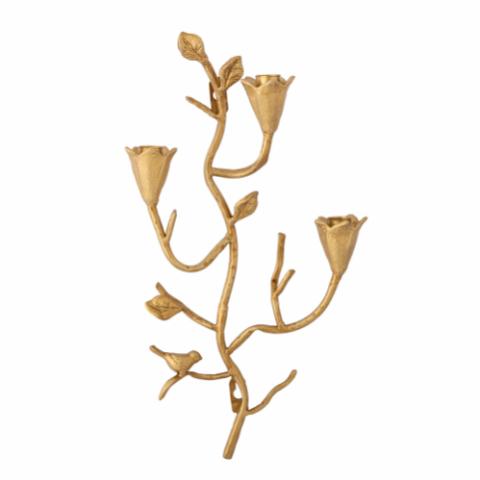 Trianon Wall Candle Holder, Gold, Metal