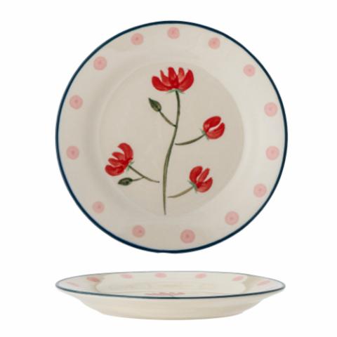 Ninette Plate, Red, Stoneware