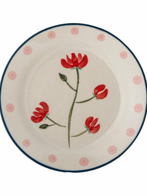 Ninette Plate, Red, Stoneware