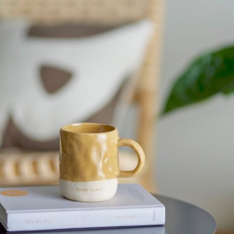 Neo Mug, Jaune, Grès