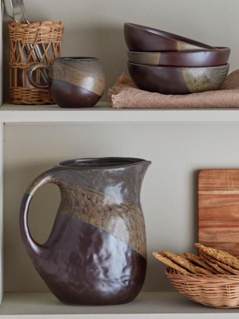 Paula Bowl, Brown, Stoneware
