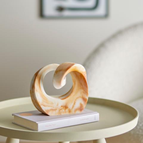 Swirl Déco, Marron, Polyrésine