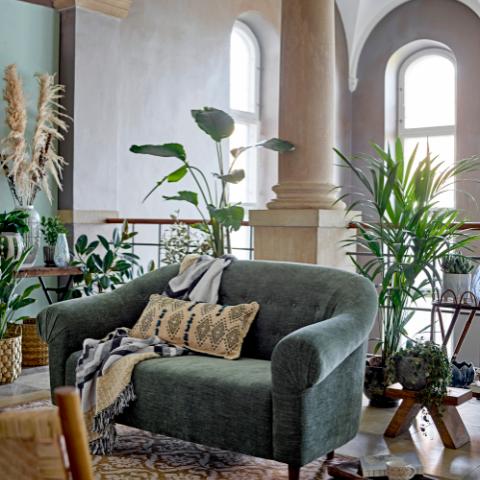 Mawi Pot de fleurs déco, Verte, Terre cuite