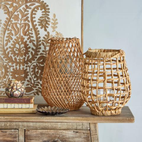 Cathie Photophore, Marron, Grès