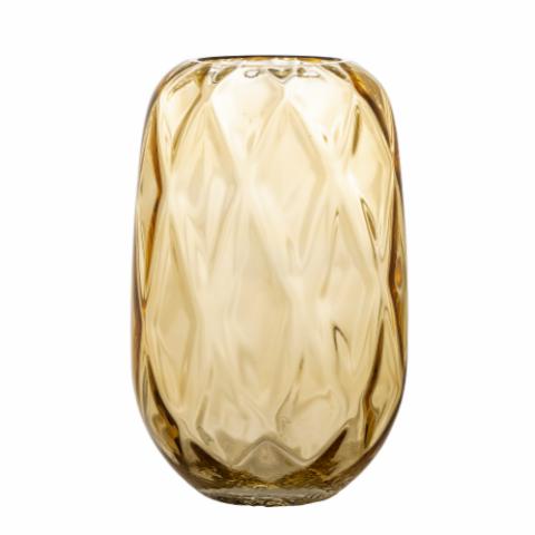 Klarasofie Vase, Yellow, Glass