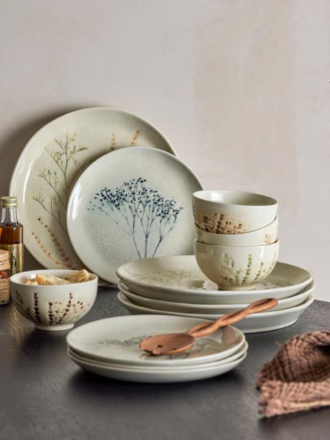 Bea Dinnerware Set, Nature, Stoneware