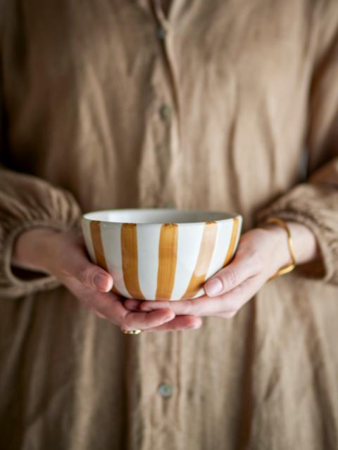 Begonia Skål, Brun, Stentøj