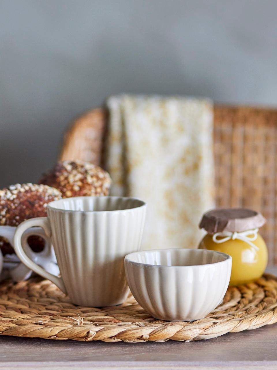 Latina Tasse, Beige, Steingut