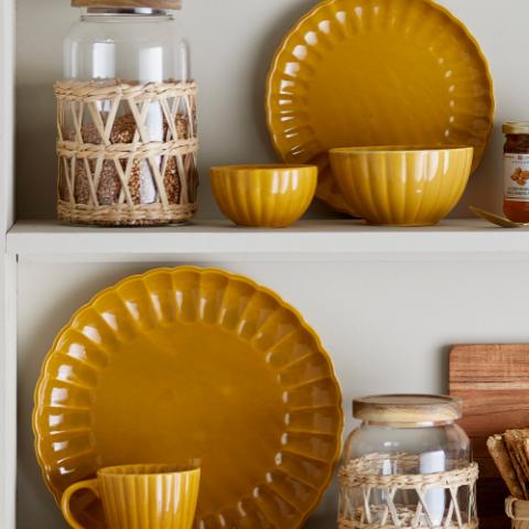 Latina Tasse, Gelb, Steingut