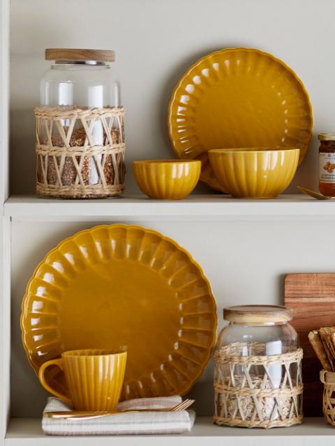Latina Bowl, Yellow, Stoneware