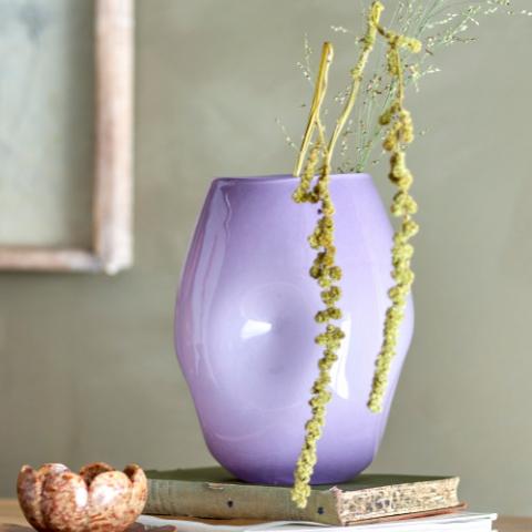 Lilac Vase, Purple, Glass