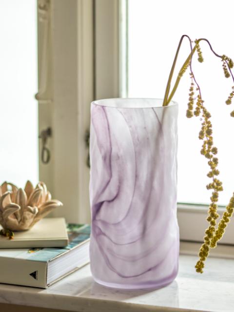 Moore Vase, Violett, Glas