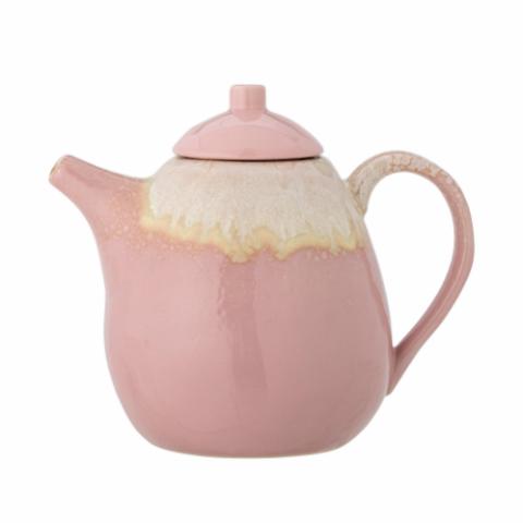 Louisa Teapot, Rose, Stoneware