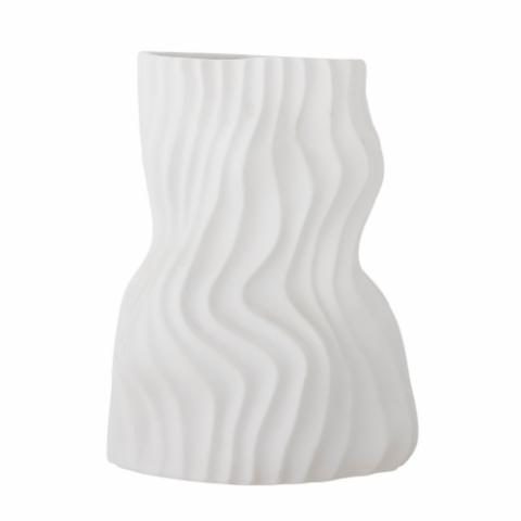 Sahal Vase, Blanc, Céramique