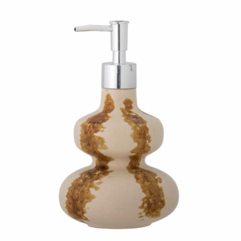 Shirin Soap Dispenser, Brown, Stoneware