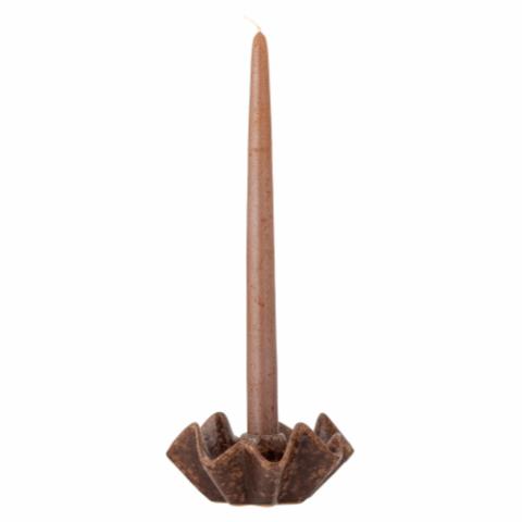 Rameeza Candle Holder, Brown, Stoneware
