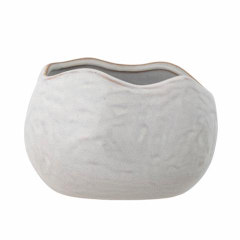 Pennie Flowerpot, White, Stoneware